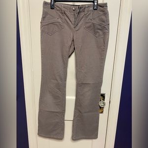 Jacob brand grey corduroy flare pants, size 8, pockets